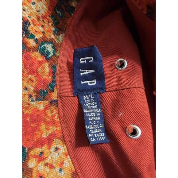 Gap Corduroy Floral Vintage Bucket Hat Women's - Picture 7 of 9